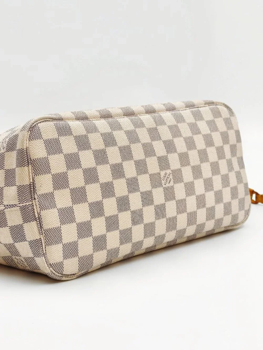 Louis Vuitton Neverfull MM Damier Azur Canvas Tote Shoulder Bag